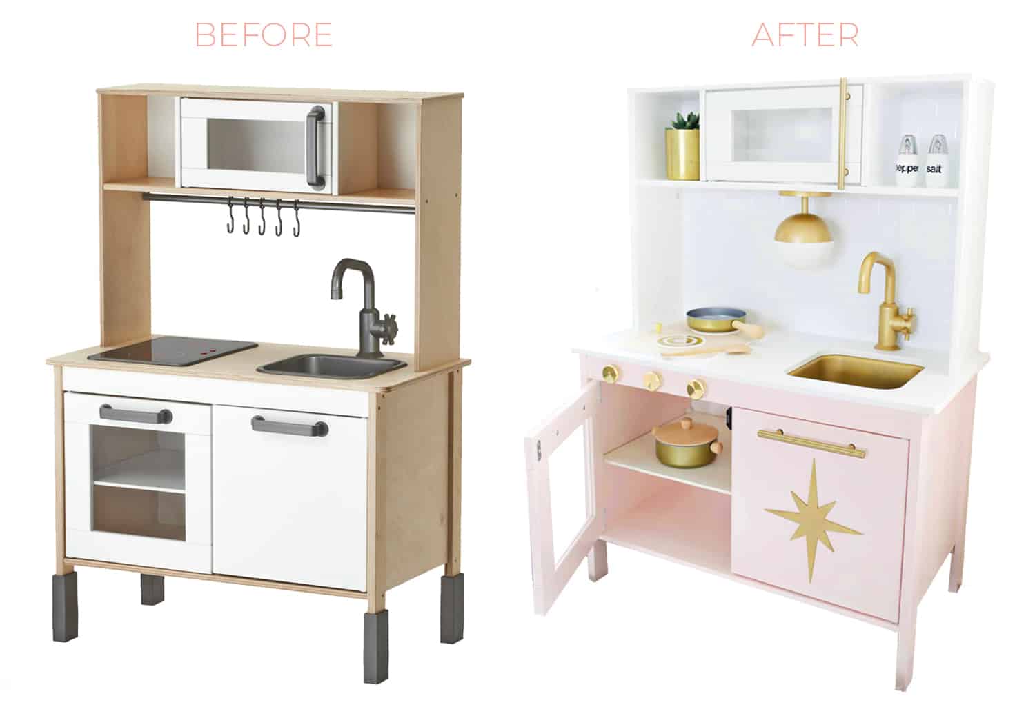 IKEA DUKTIG Play Kitchen Makeover + Fridge Hack — Jamie Leigh Miller -  Omaha Photographer